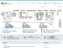 Tablet Screenshot of dpma.de